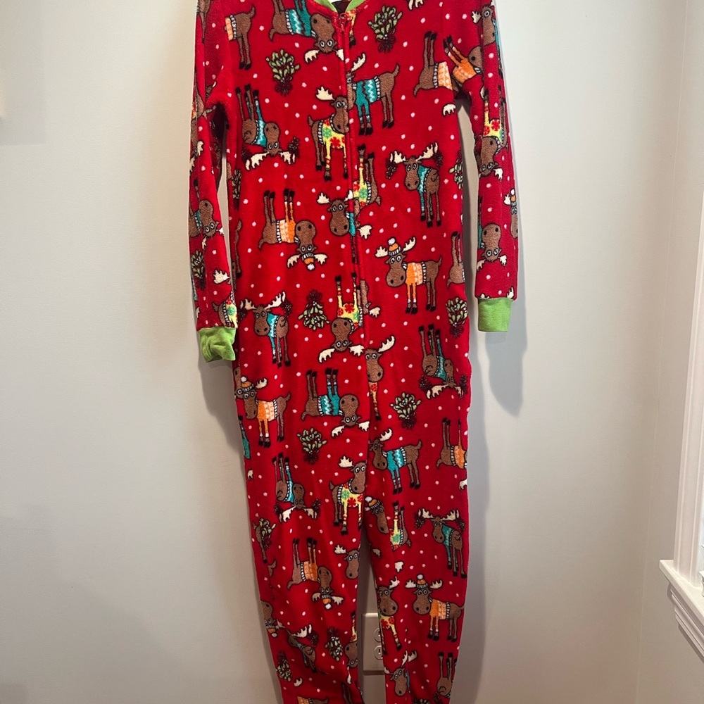 Small Pajama Onesie Moose